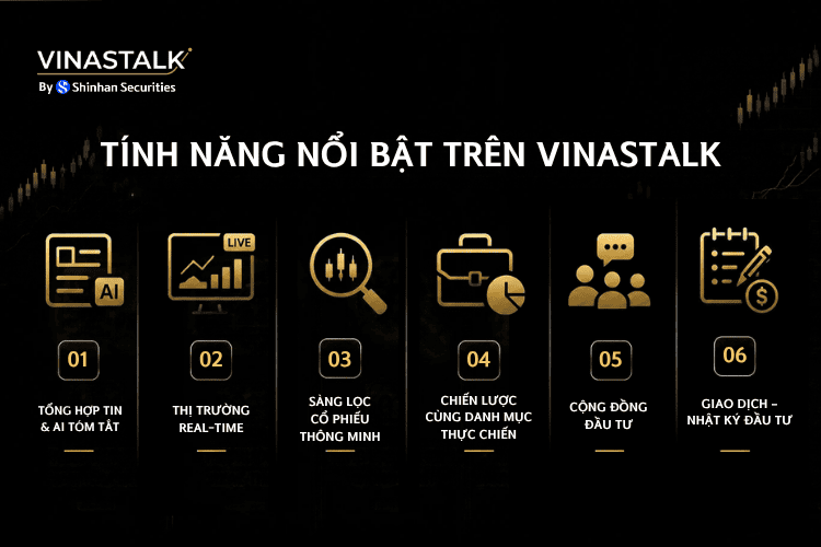 Các tính năng nổi bật trên VINASTALK